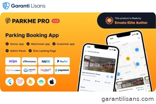 ParkMePRO – Flutter Complete Car Parking App with Owner and WatchMan app