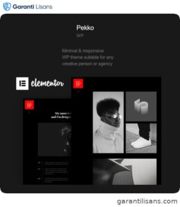 Pekko – Minimal Dark WordPress Theme