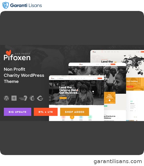 Pifoxen – Nonprofit Charity WordPress Theme