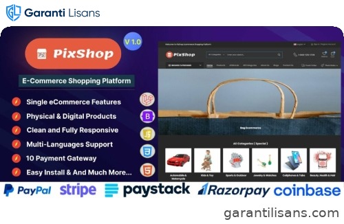 PixShop – E-Commerce Shopping Platform