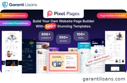 PixelPages – SAAS Application Website Builder for HTML Template