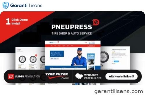 PneuPress – Tire Shop and Car Repair WordPress Theme