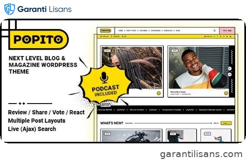 Popito – Personal Blog & Magazine WordPress Theme