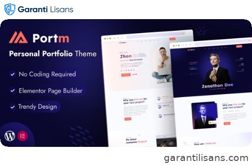Portm – Personal Portfolio WordPress Theme
