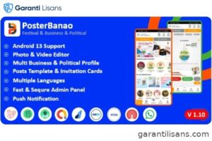 Poster Banao – Poster Maker ,Festival & Business & Political , AdBanao Clone Poster Maker App