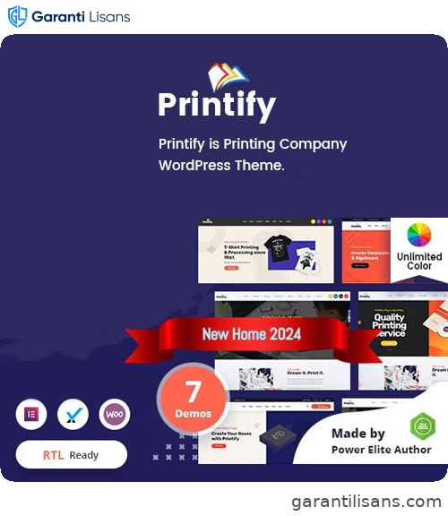 Printify – Printing Company WordPress Theme + RTL