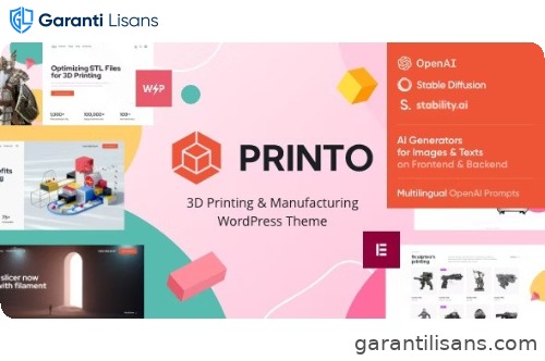 Printo – 3D Printing & Manufacturing WordPress Theme