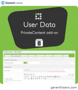 PrivateContent – User Data Add-on
