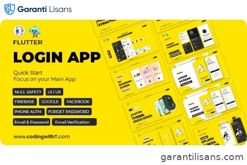 Pro Flutter Login App, Frontend, Backend, Firebase – Modern Minimal Flutter App for any Application