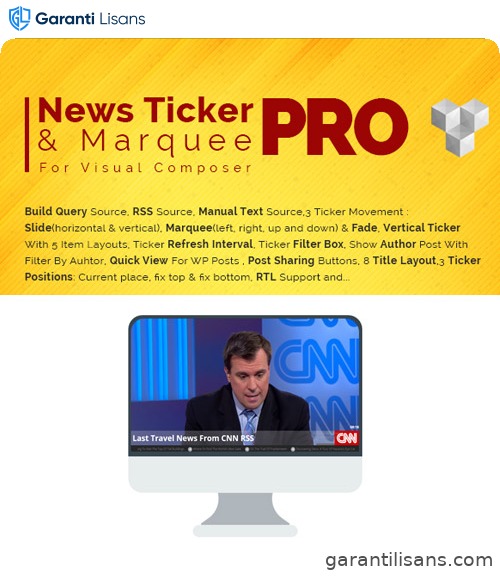 Pro News Ticker & Marquee for Visual Composer