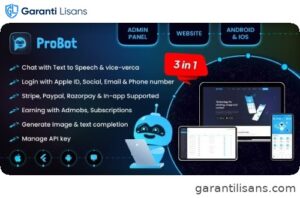 ProBot AI – ChatGPT | Admob | Subscription InApp | Open AI Chat, Writing Assistant & Image Generator