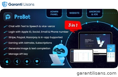 ProBot AI – ChatGPT | Admob | Subscription InApp | Open AI Chat, Writing Assistant & Image Generator