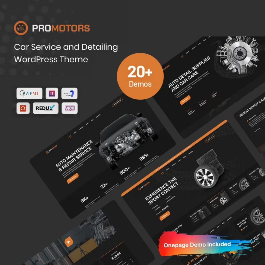 ProMotors – Car Service and Detailing WordPress Theme
