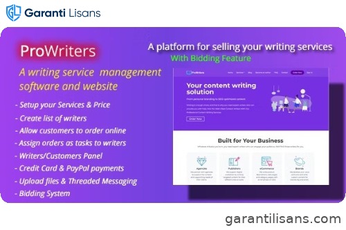 ProWriters – Sell writing services online