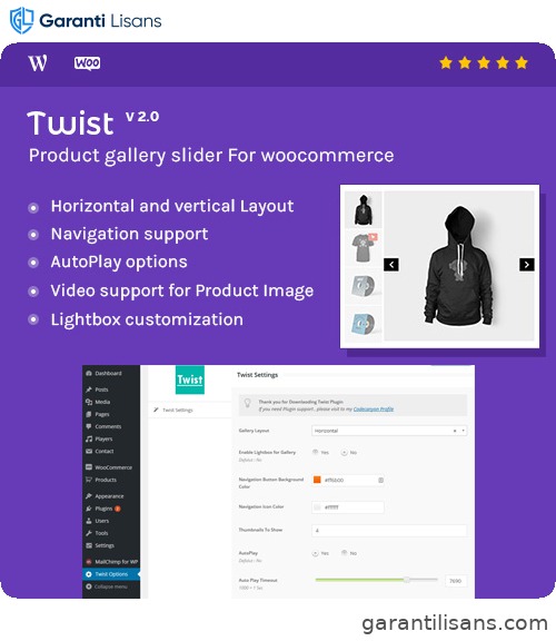 Product Gallery Slider for Woocommerce – Twist