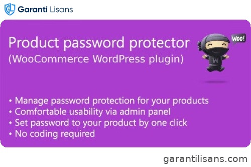 Product password protector for WooCommerce