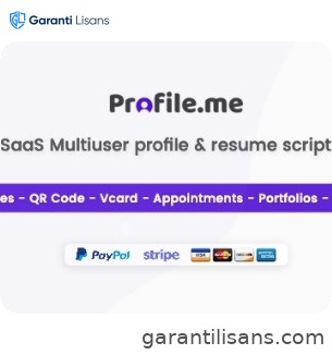 Profile.me – Saas Multiuser Profile Resume & Vcard Script