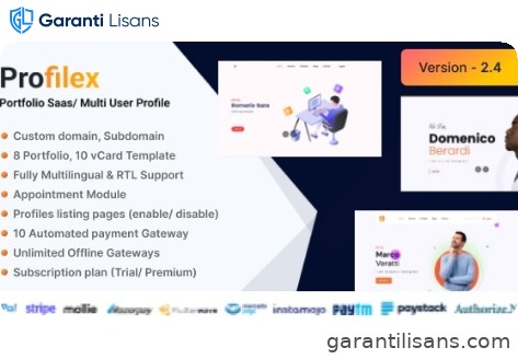 Profilex – Portfolio Website Builder SAAS (Multitenant)