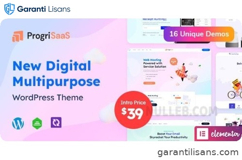ProgriSaaS – Creative Landing Page WordPress Theme