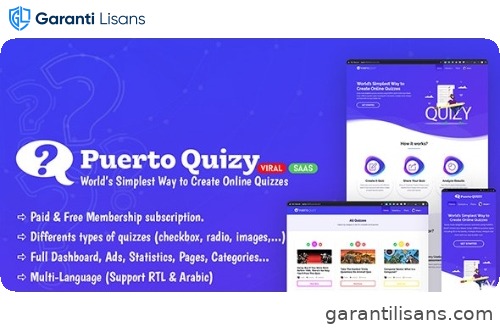 Puerto Quizy – Premium Quiz Builder Script SAAS