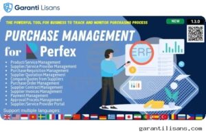 Purchase Management module for Perfex CRM