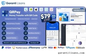 QRPay – Money Transfer with QR Code Full Solution