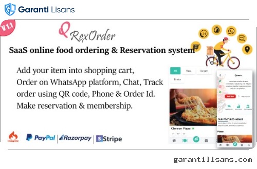 QrexOrder – SaaS Restaurants / QR Menu / WhatsApp Online ordering / Reservation system