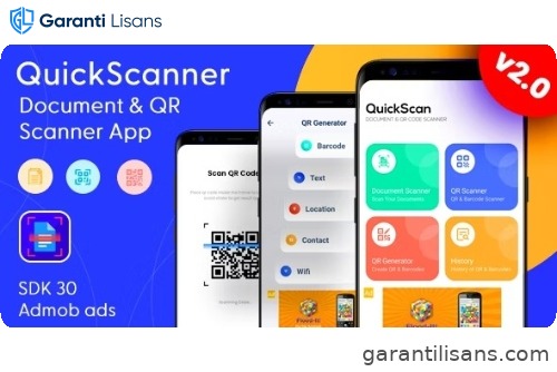 QuickScan – Document Scanner & QR Code Scanner – QR Scanner with Admob Ads