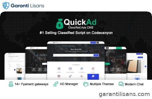 Quickad Classified Ads CMS PHP Script