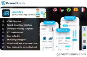 6 App Template| Laundry Booking App| Single Vendor Laundry App| Laundry Ordering App| Quickwash