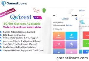 Quizest – Complete Quiz Solutions With Android App And Interactive Admin Panel