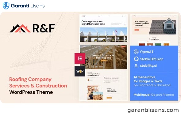 R&F – Roof & Floor WordPress Theme