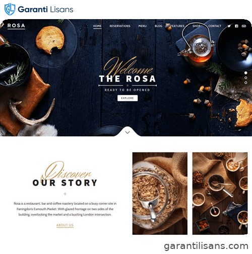 ROSA – An Exquisite Restaurant WordPress Theme
