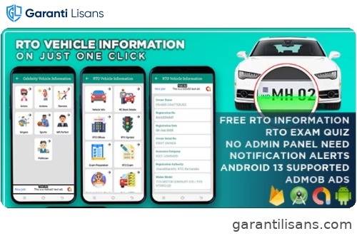 RTO Vehicle Information Android App – RTO Vehicle Info App , Vehicle Information Tracker | Admob Ads