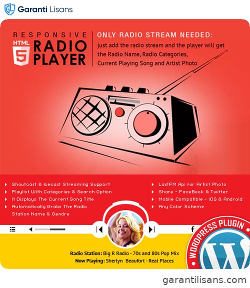 Radio Player Shoutcast & Icecast WordPress Plugin
