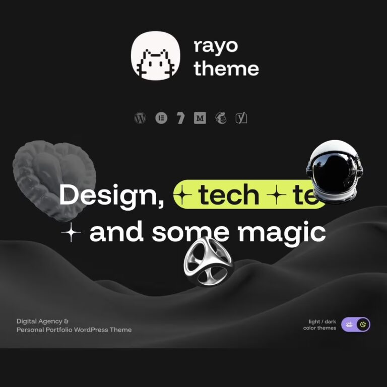 Rayo – Digital Agency & Personal Portfolio WordPress Theme