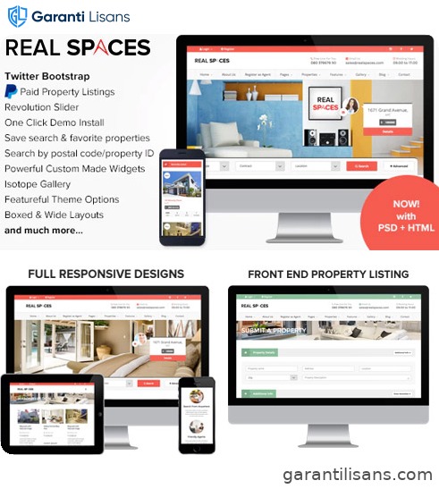 Real Spaces – WordPress Real Estate Theme