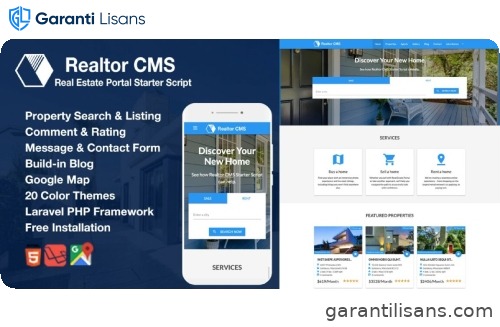 Realtor CMS Real Estate Listing Starter Script