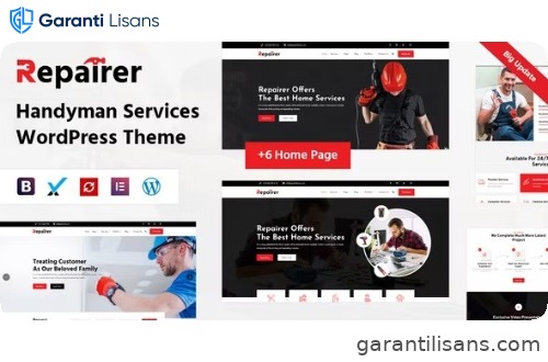 Repairer – Handyman Services WordPress Theme