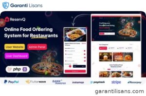 Reservq – Online Food Ordering System for Restaurants Laravel Script