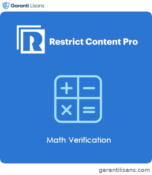 Restrict Content Pro Math Verification