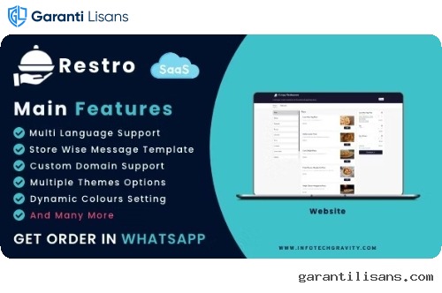 Restro SaaS – Multi Restaurant Online WhatsApp Food Ordering System SaaS