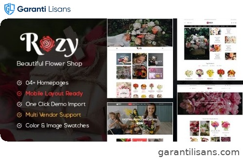 Rozy – Flower Shop WooCommerce WordPress Theme (4+ Indexes + Mobile Layouts Ready)