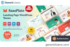 SaasPlate – Creative SaaS and App Landing WordPress Theme