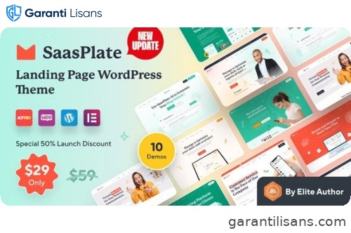 SaasPlate – Creative SaaS and App Landing WordPress Theme