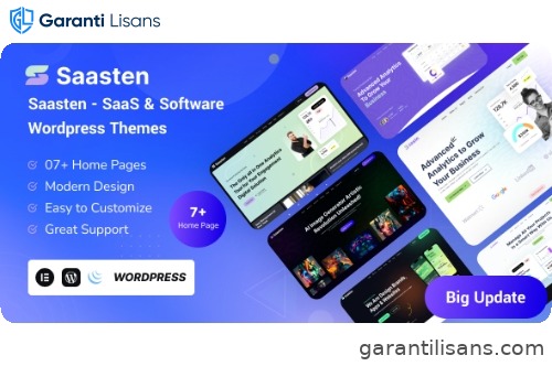 Saasten – SaaS & Software Landing WordPress Theme