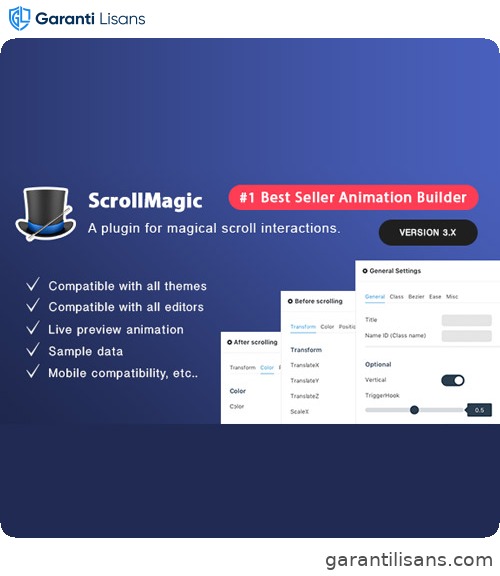 Scroll Magic WordPress – Scrolling Animation Builder Plugin