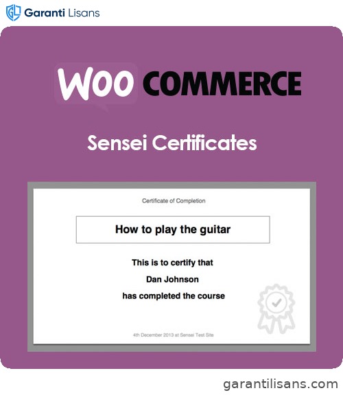 Sensei Certificates
