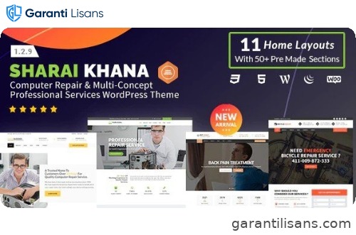 Sharai Khana – Computer Repair & Multi-Concept Professional Services WordPress Theme