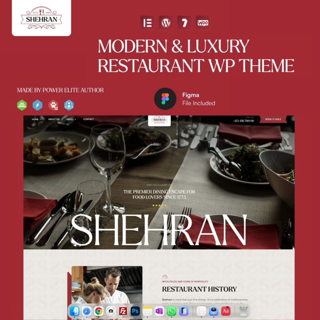 Shehran – Restaurant WordPress Theme